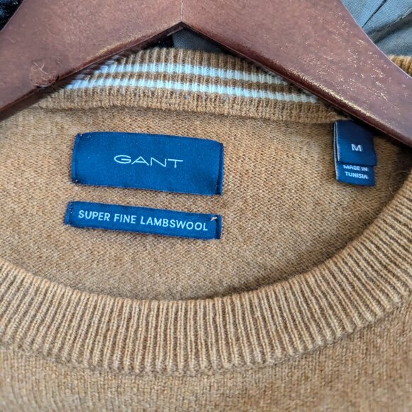GANT - Lambswool crewneck sweater - Sz M - Picture 5 of 8